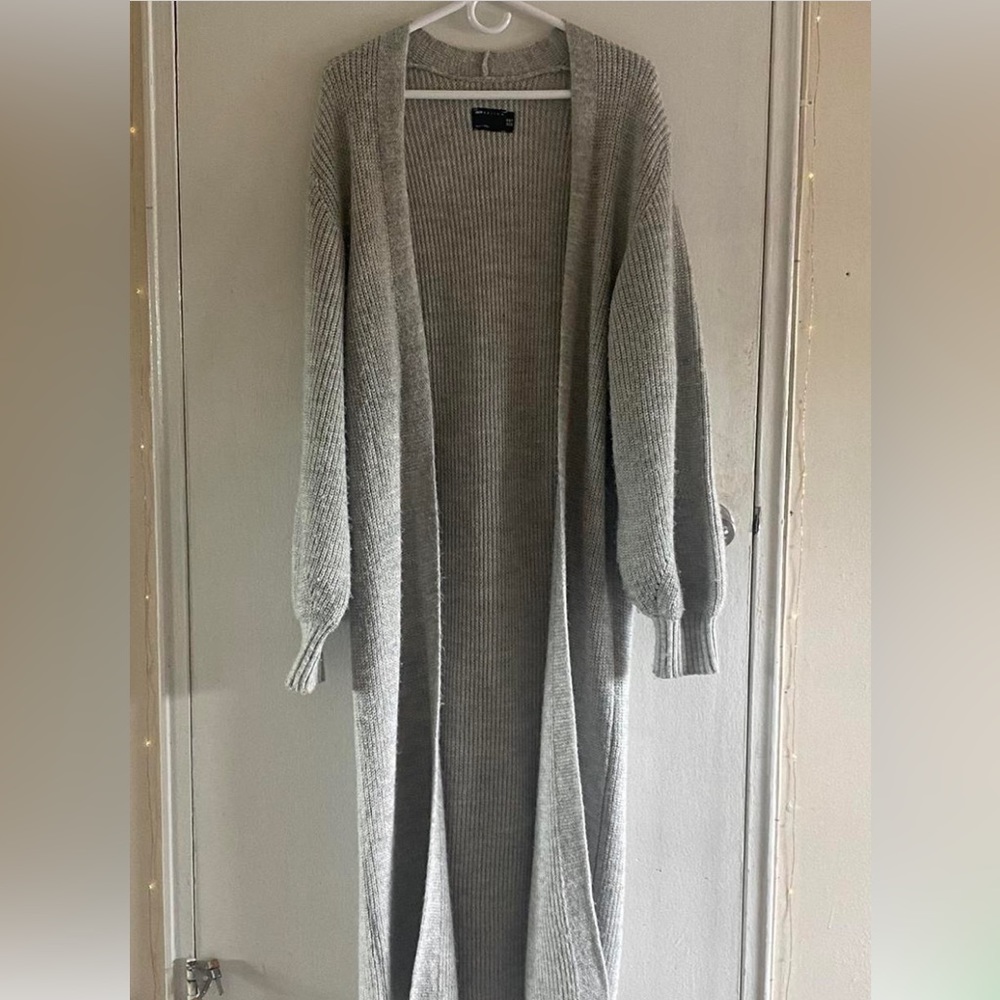 ASOS Grey Maxi Knit Cardigan